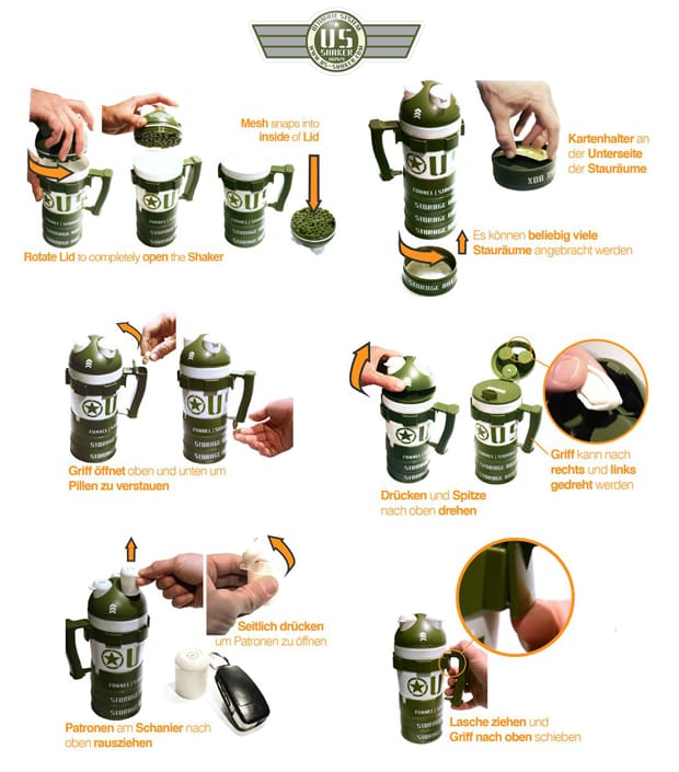 Us Shaker Militar 700 Ml