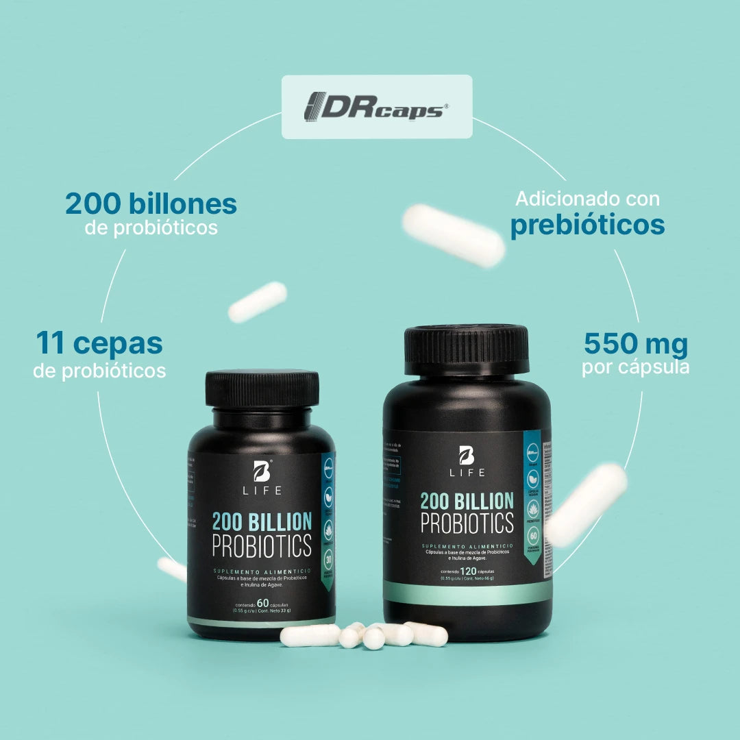 B Life 200 Billion Probiotics | 200 Billones de Probióticos 60 Capsulas