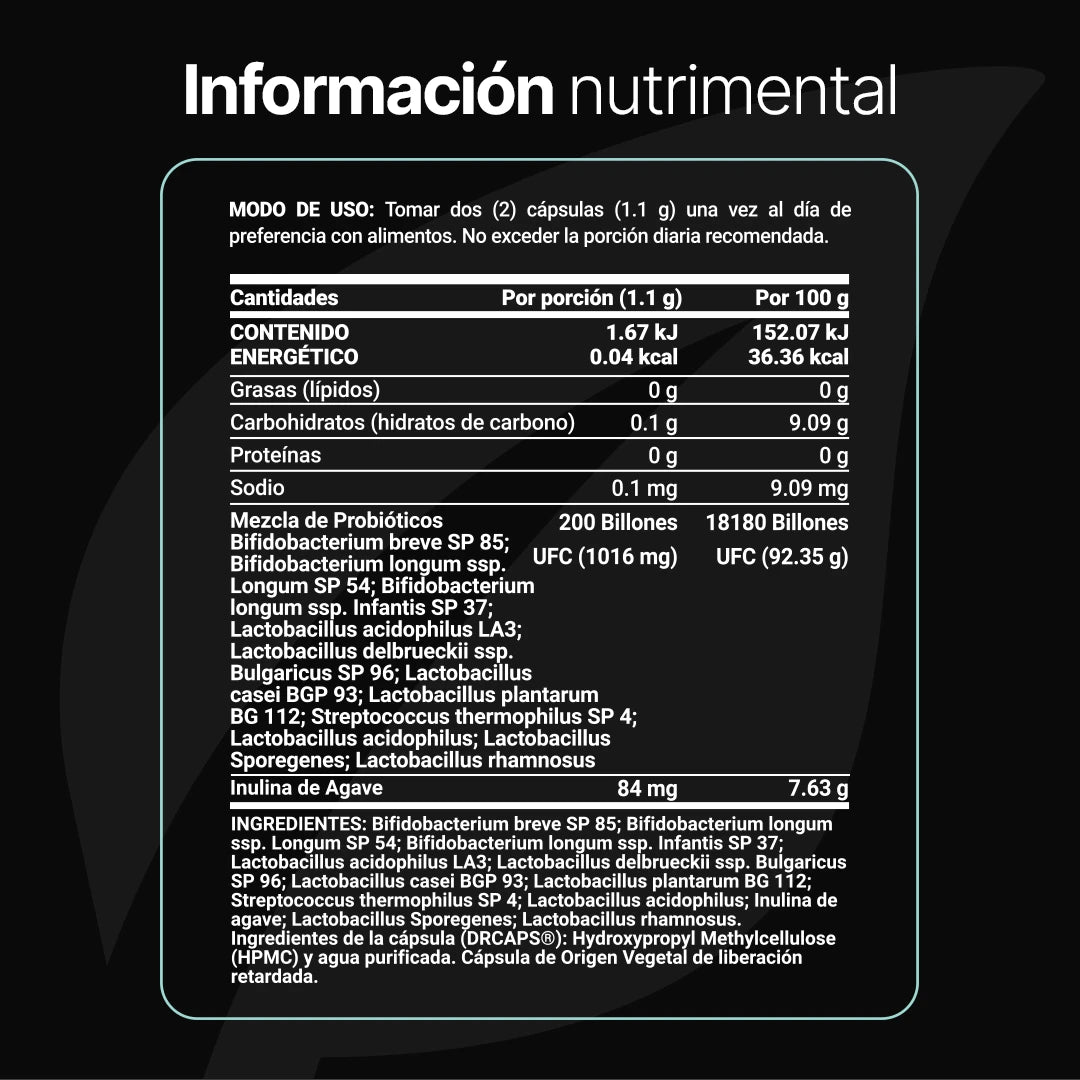 B Life 200 Billion Probiotics | 200 Billones de Probióticos 60 Capsulas