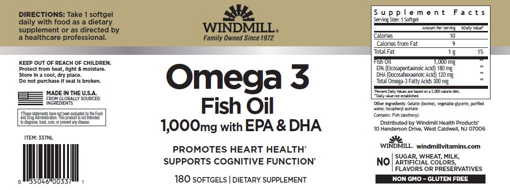 Windmill Omega 3 180 Softgels