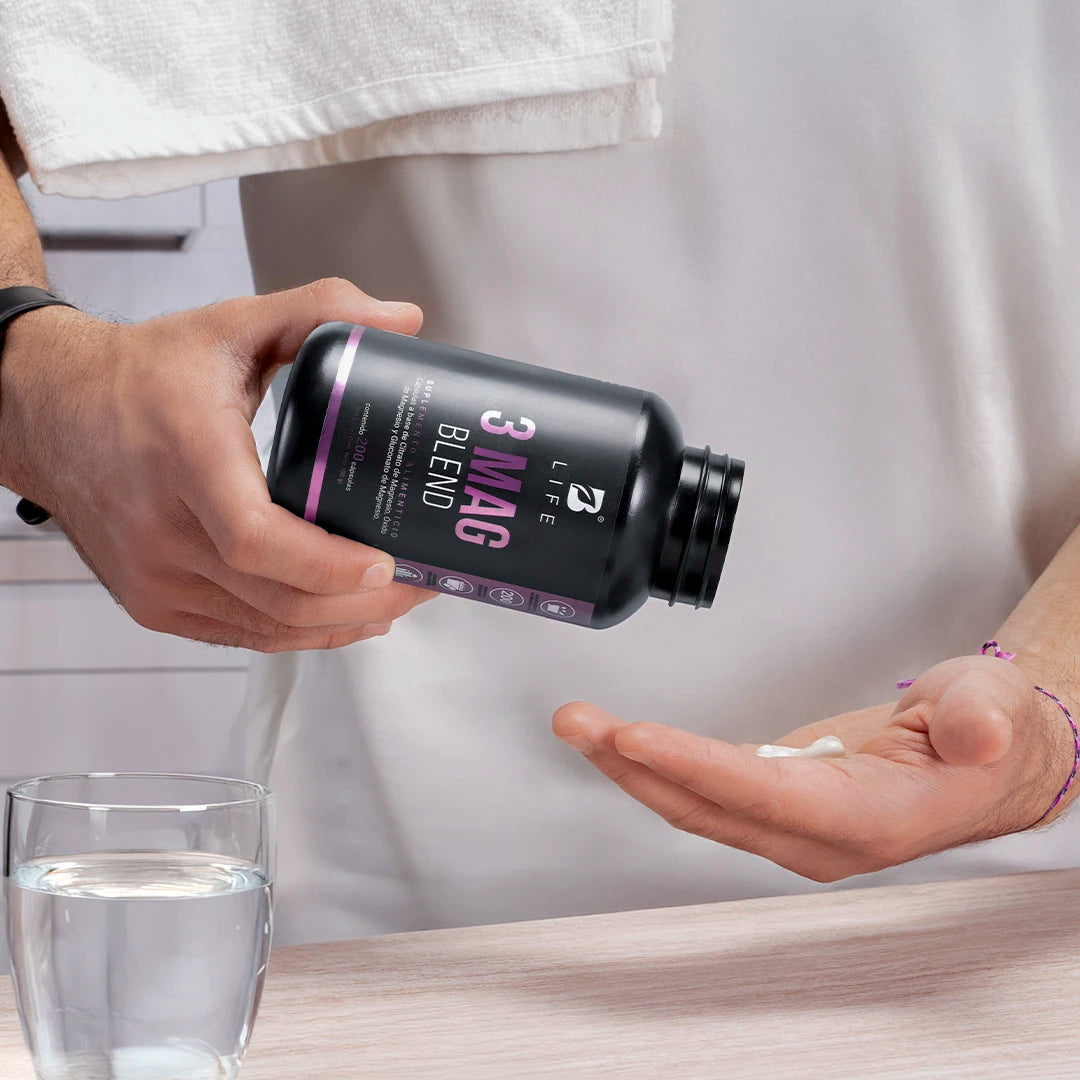 B Life 3 Mag Blend | Mezcla de Citrato, Óxido y Gluconato de Magnesio 200 Capsulas