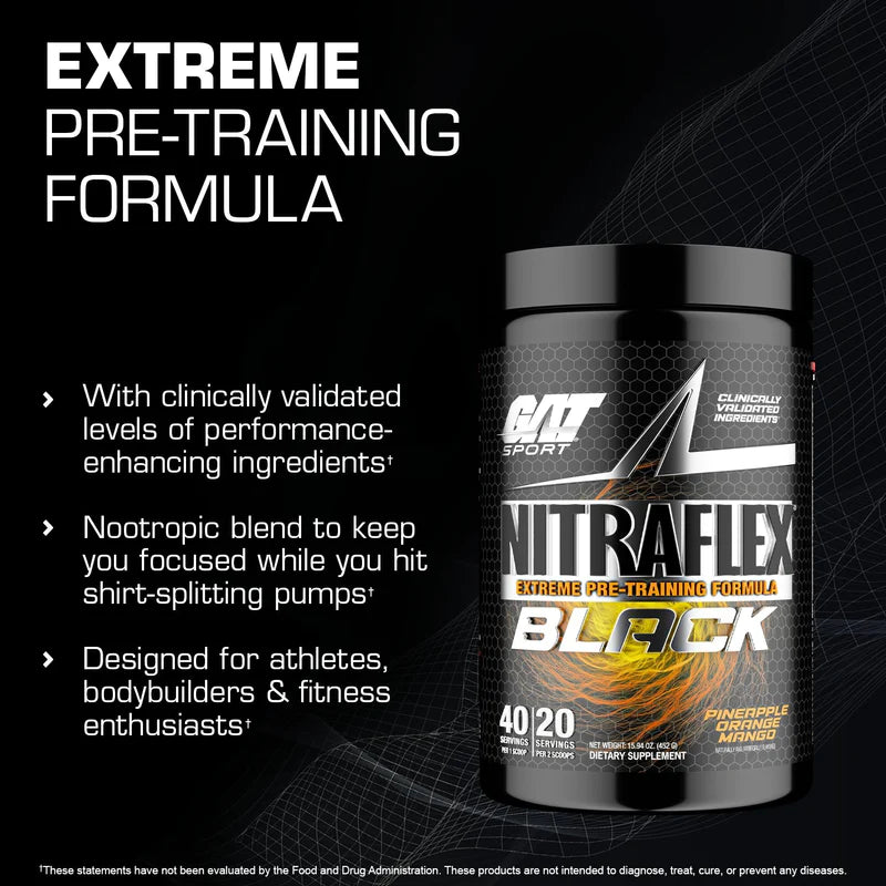Gat Sport Nitraflex Black 40 Servicios