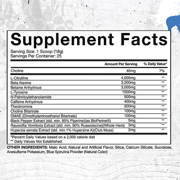 Gaspari Nutrition Super Pump Agression 25 Servicios