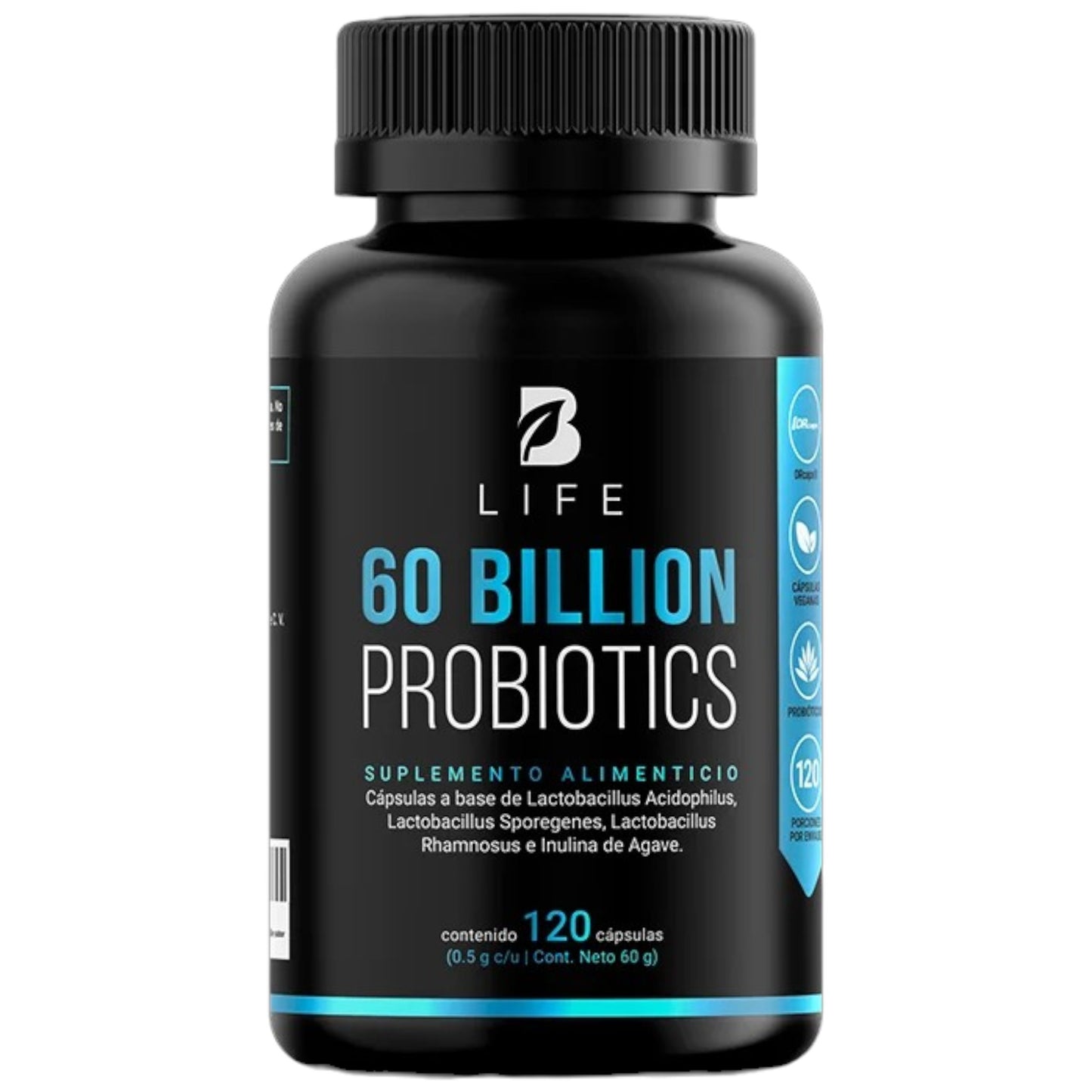 B Life 60 Billion Probiotics | 60 Billones de Probióticos 120 Capsulas