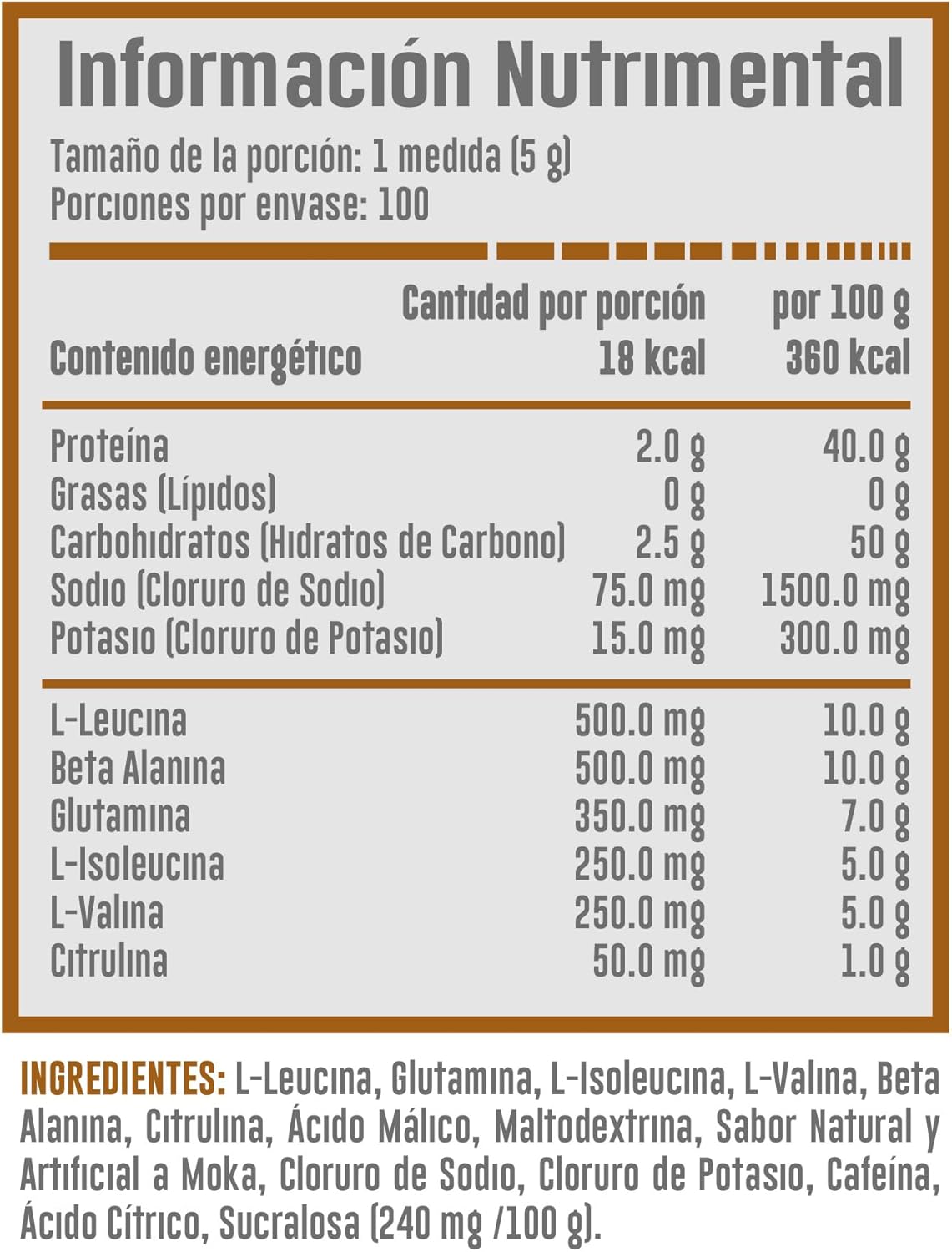 Advance Nutrition Aminos 100 100 Servicios