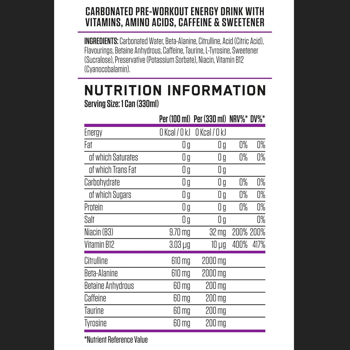 Applied Nutrition Abe Rtd 330 Ml