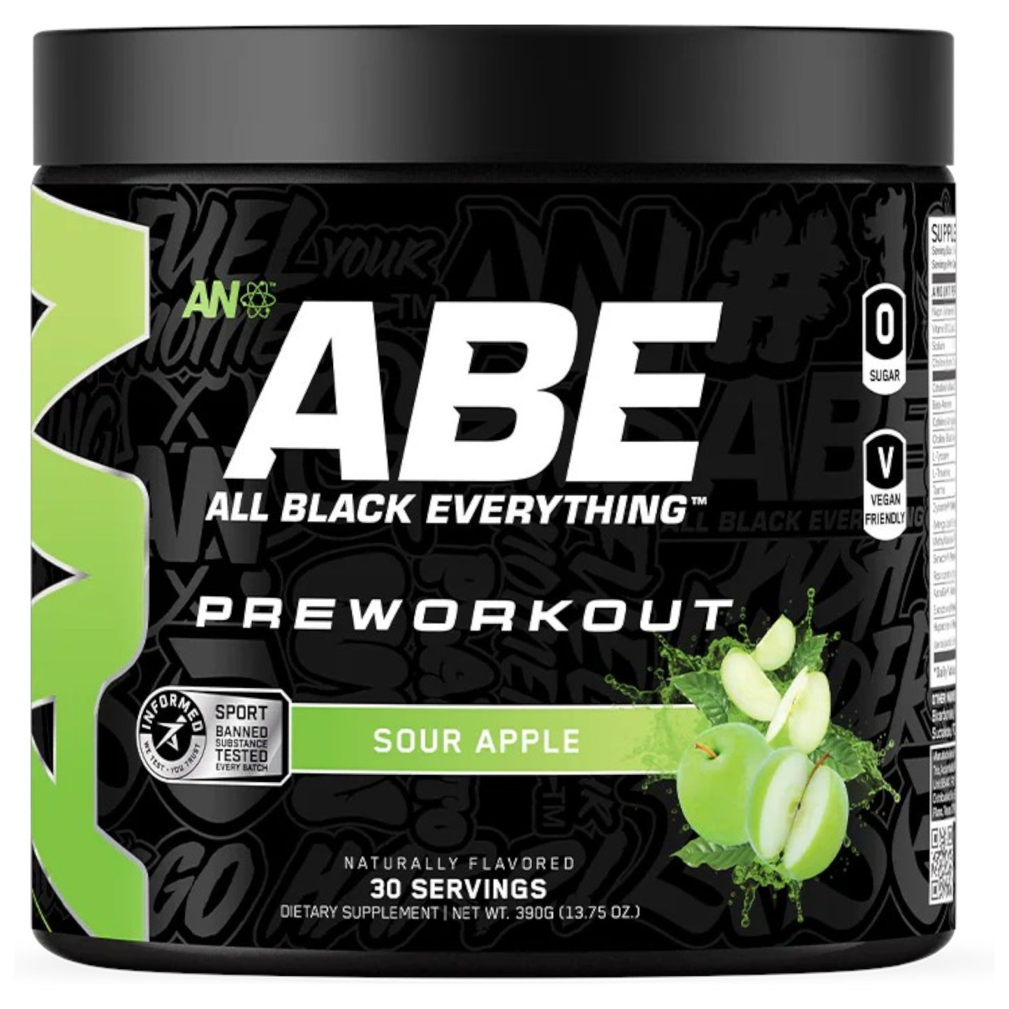 Applied Nutrition Abe All Black Everything Pre 30 Servicios