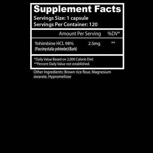 Insane Labz Yohimbine Hcl 120 Capsulas