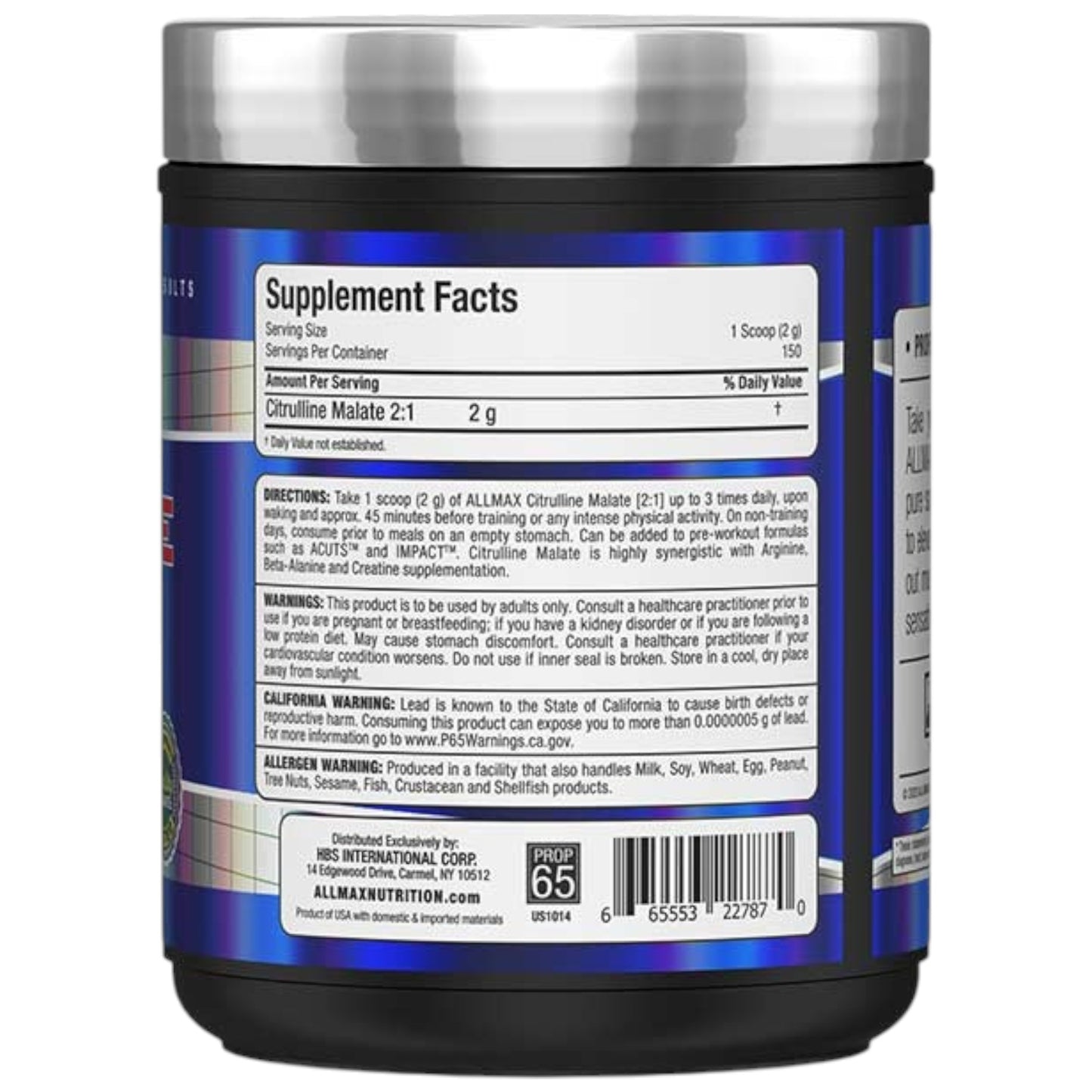 Allmax Citrulline Malate 2:1 150 Servicios