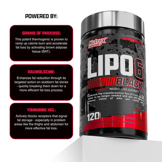 Nutrex Lipo6 Black Ultra Concentrate 60 Capsulas