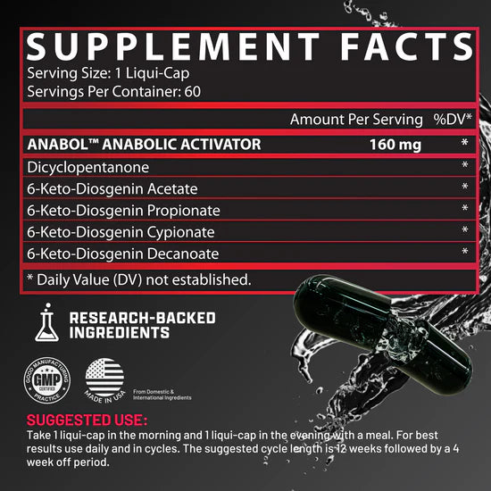 Nutrex Anabol Hardcore 60 Capsulas