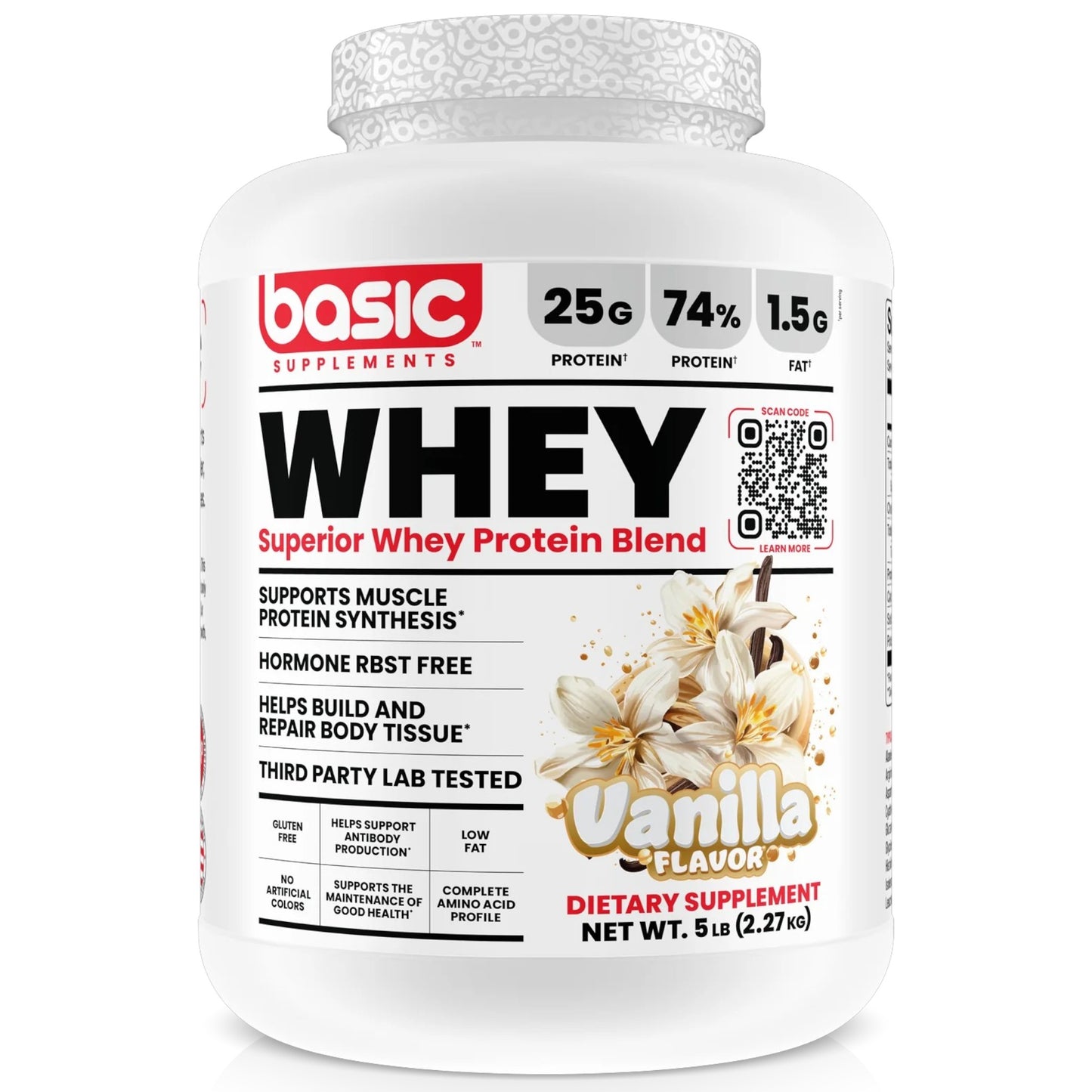 Basic Supplements Whey 5 Lbs