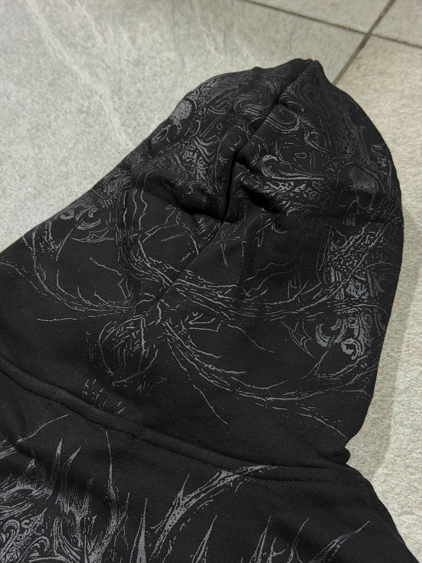 Breathedivinity Abysswalker Oversized Pullover Hoodie Darkness