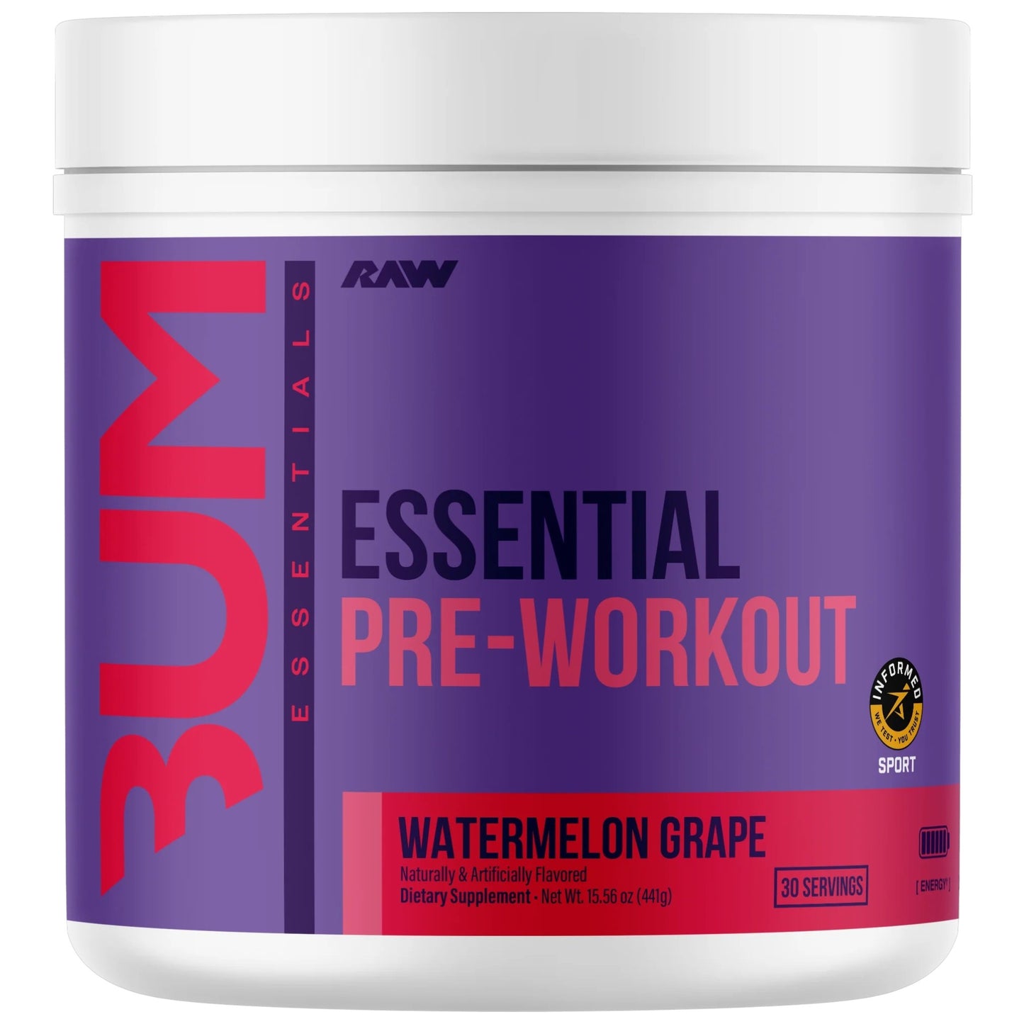 Raw Nutrition Bum Essential Pre-Workout 30 Servicios