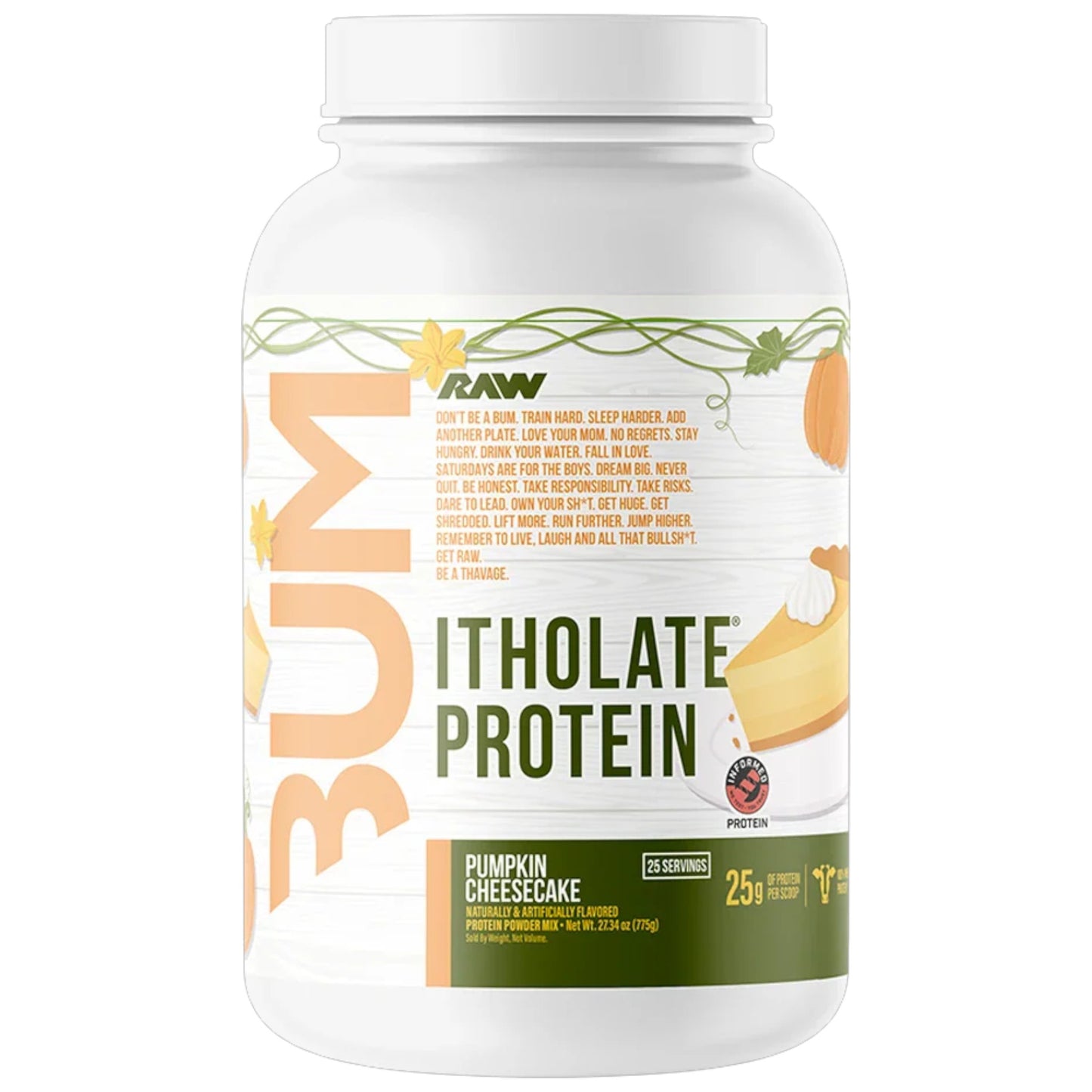 Raw Nutrition Bum Itholate Protein 1.80 Lbs