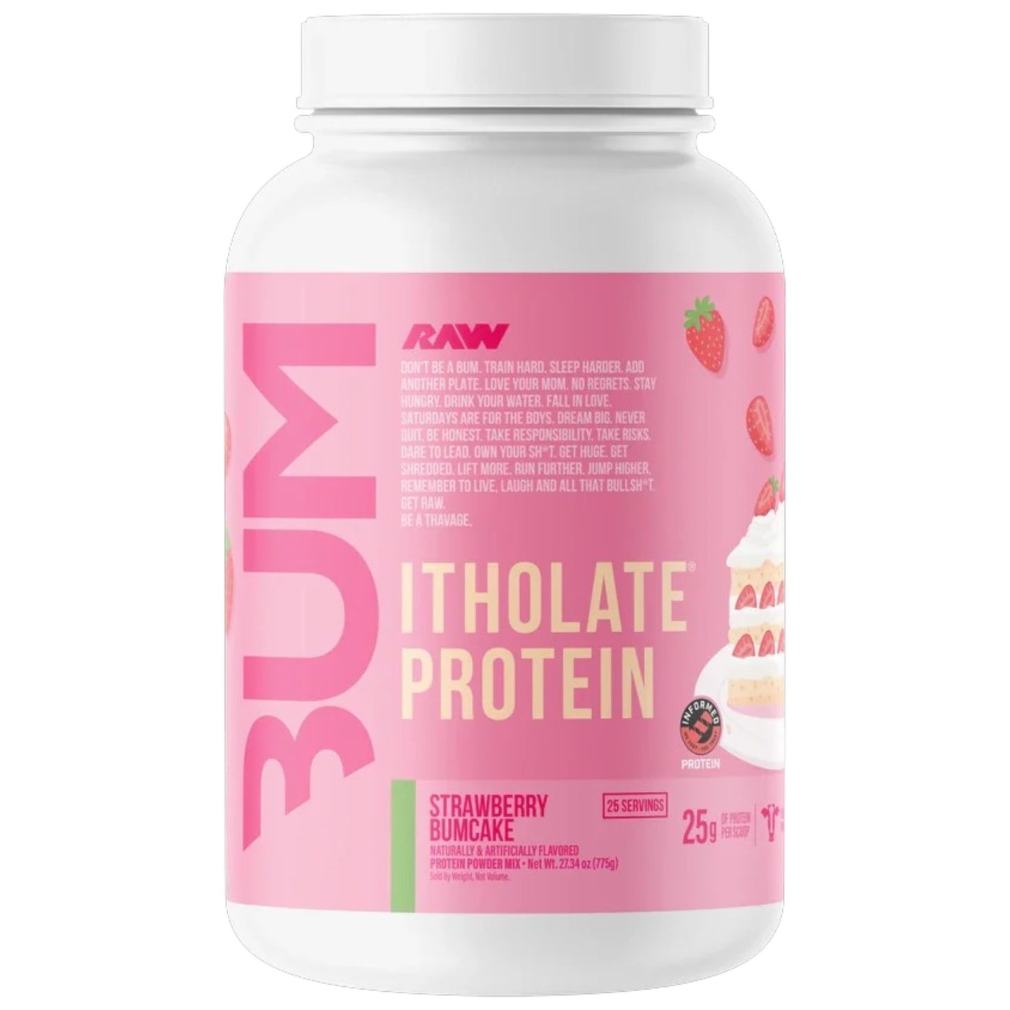 Raw Nutrition Bum Itholate Protein 1.80 Lbs