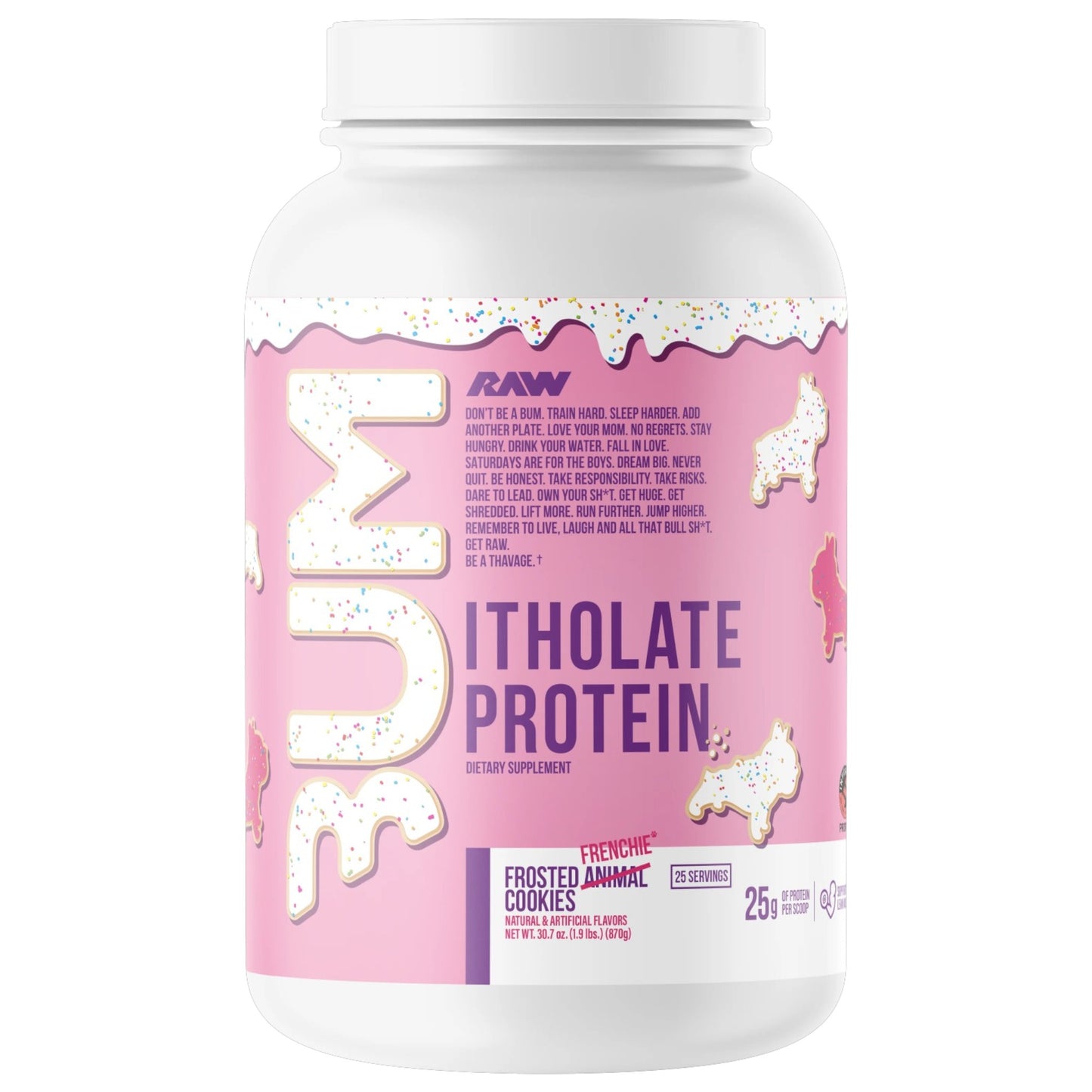 Raw Nutrition Bum Itholate Protein 1.80 Lbs