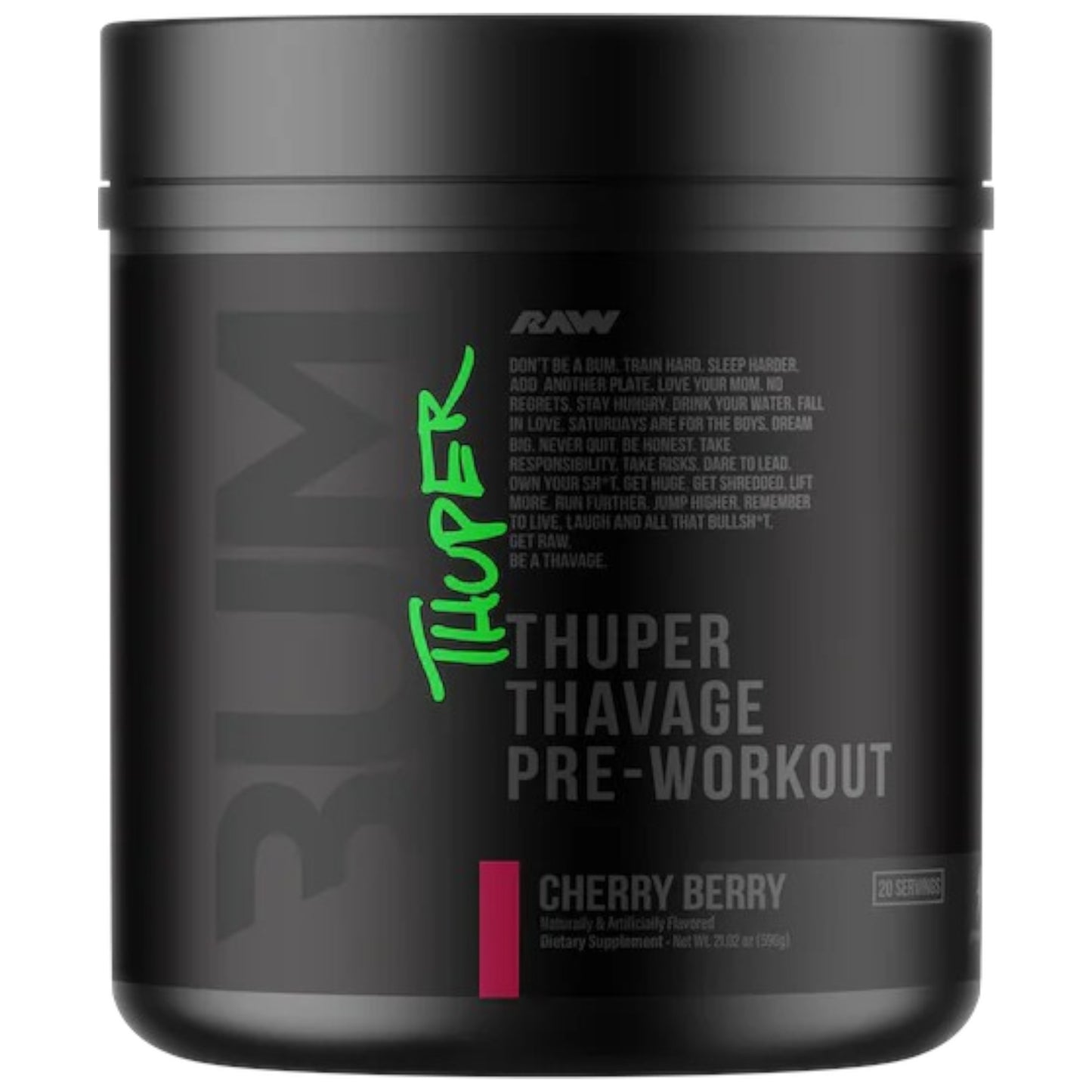 Raw Nutrition Bum Thuper Thavage 20 Servicios