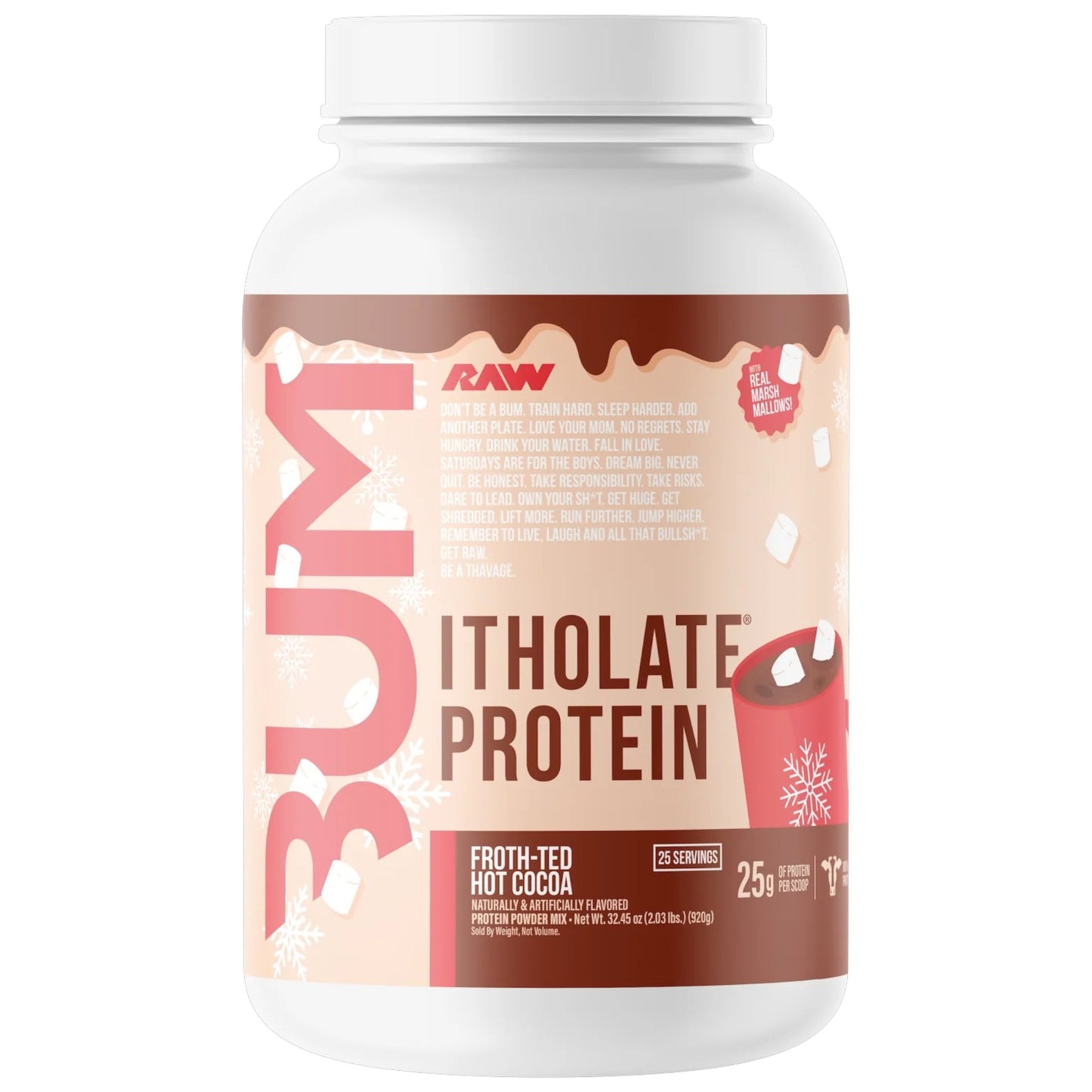 Raw Nutrition Bum Itholate Protein 1.80 Lbs