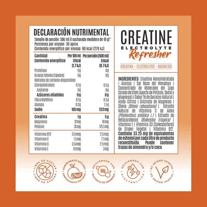 Birdman Creatine Electrolyte Refresher 300 Gramos 30 Servicios