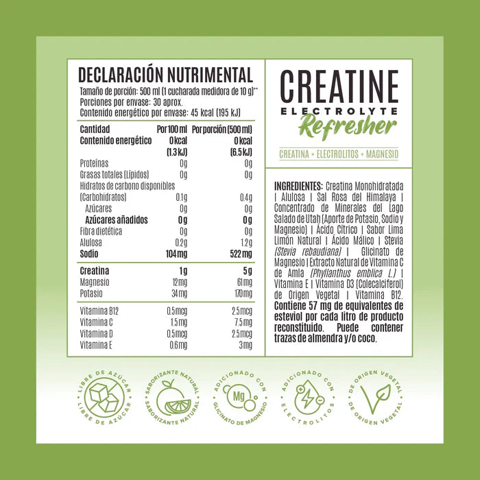 Birdman Creatine Electrolyte Refresher 300 Gramos 30 Servicios