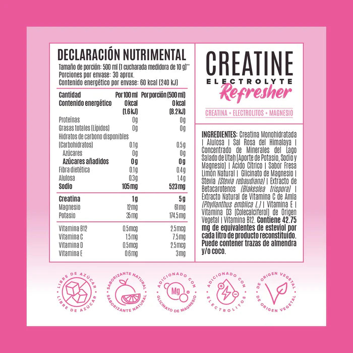 Birdman Creatine Electrolyte Refresher 300 Gramos 30 Servicios