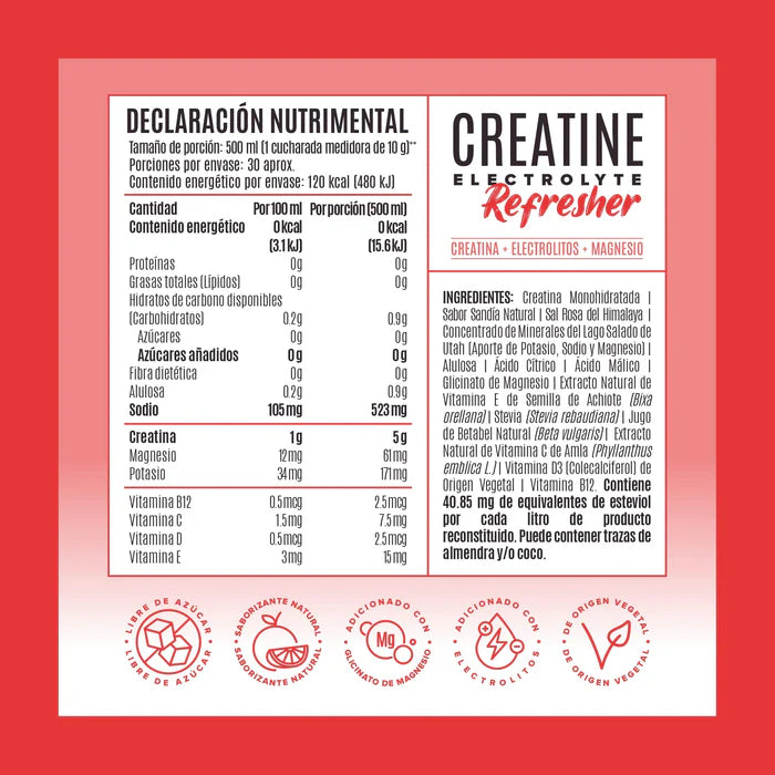 Birdman Creatine Electrolyte Refresher 300 Gramos 30 Servicios