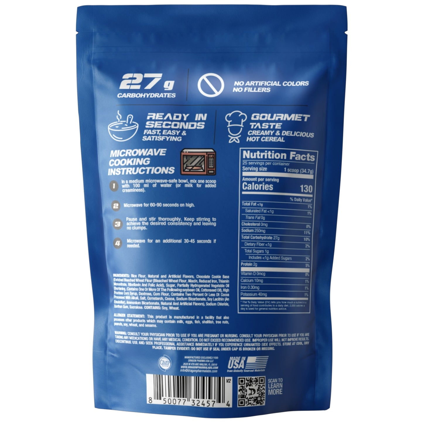 Dragon Pharma Creamy Rice Cereal 25 Servicios