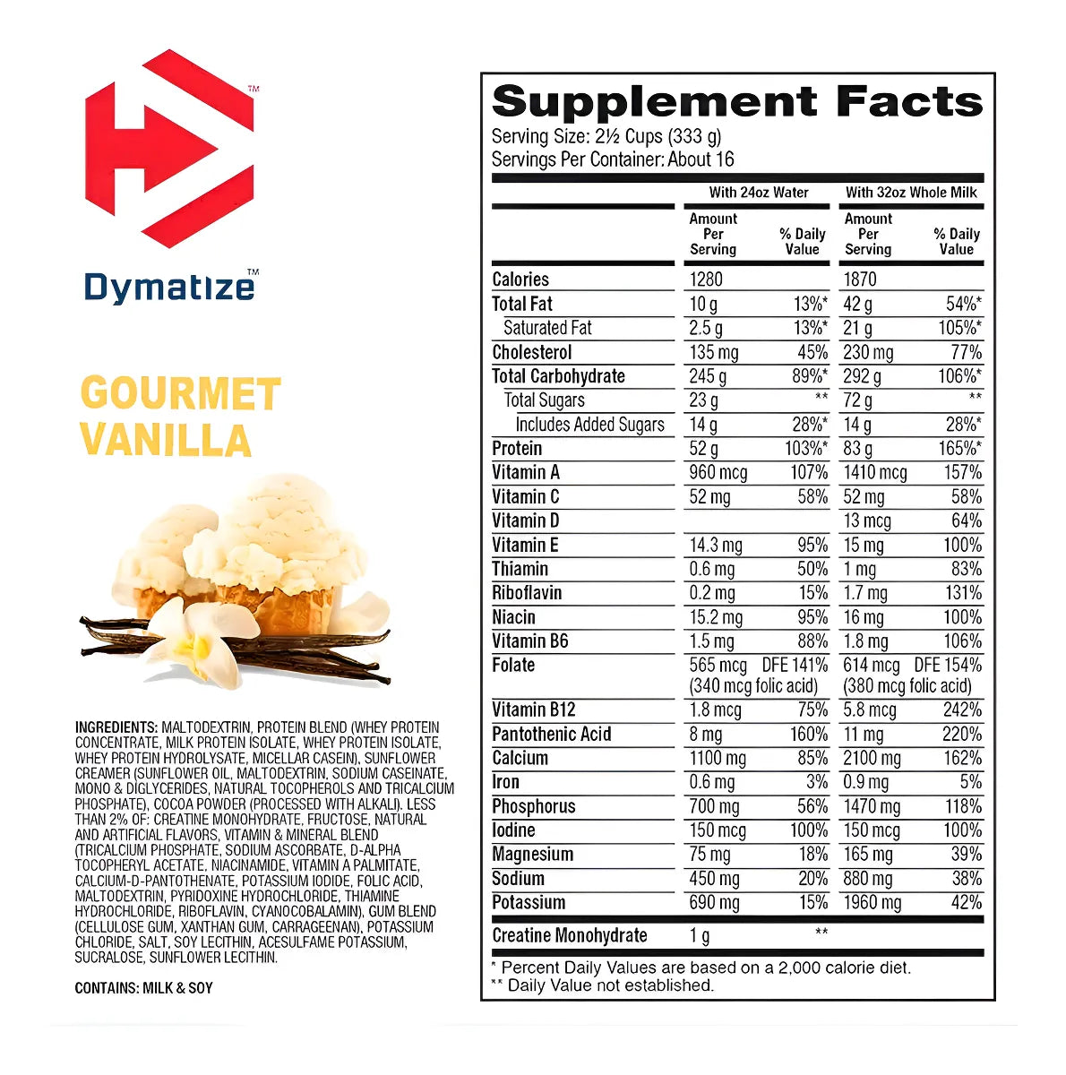 Dymatize Super Mass Gainer 12 Lbs