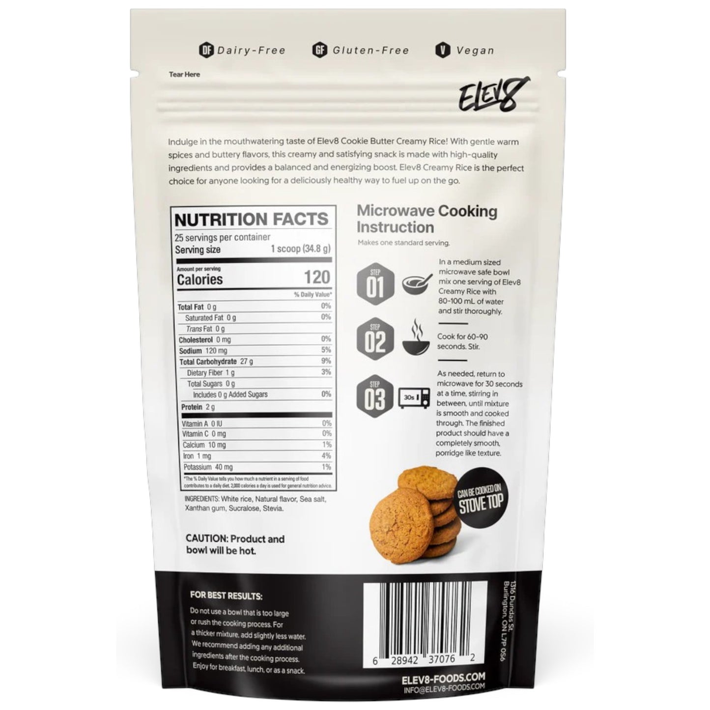 Elev8 Creamy Rice 25 Servicios