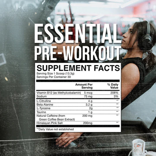 Raw Nutrition Bum Essential Pre-Workout 30 Servicios