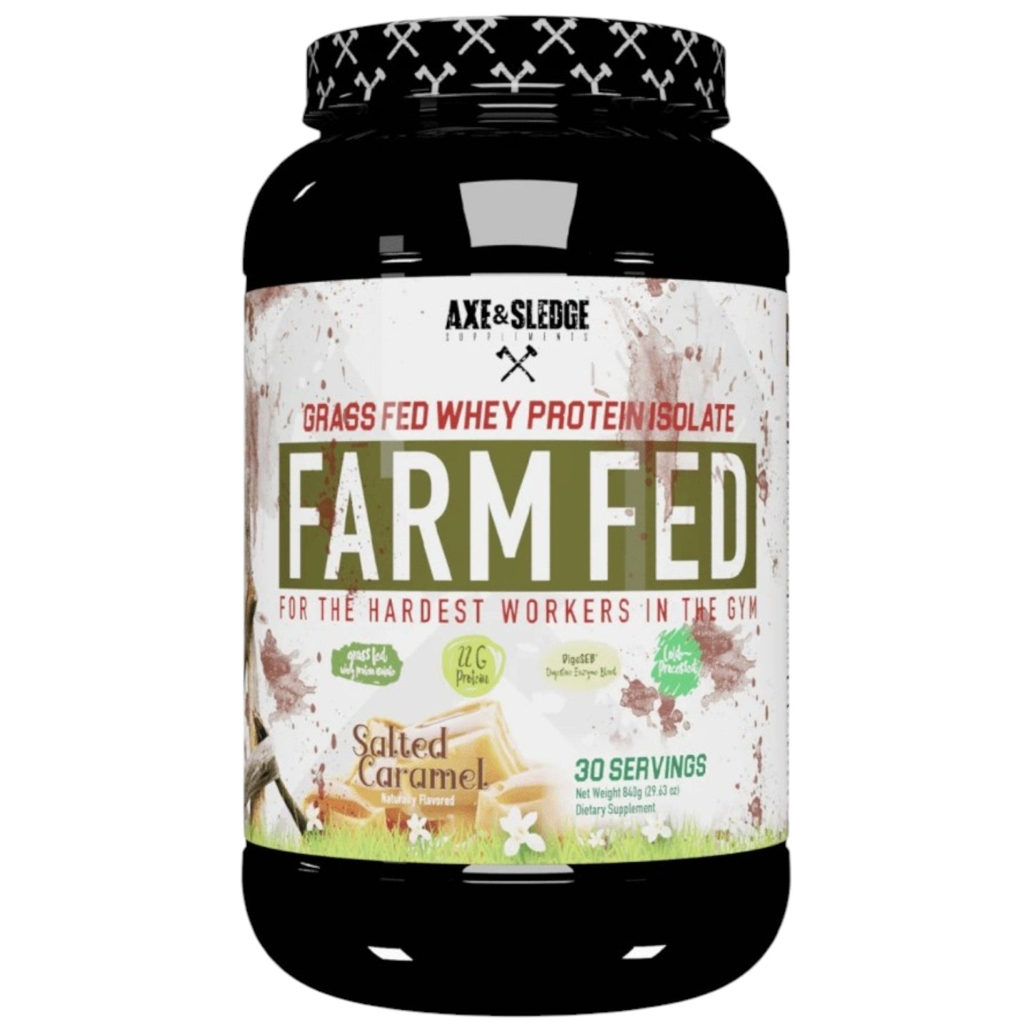 Axe And Sledge Farm Fed Grass Fed Whey Protein Isolate 2 Lbs