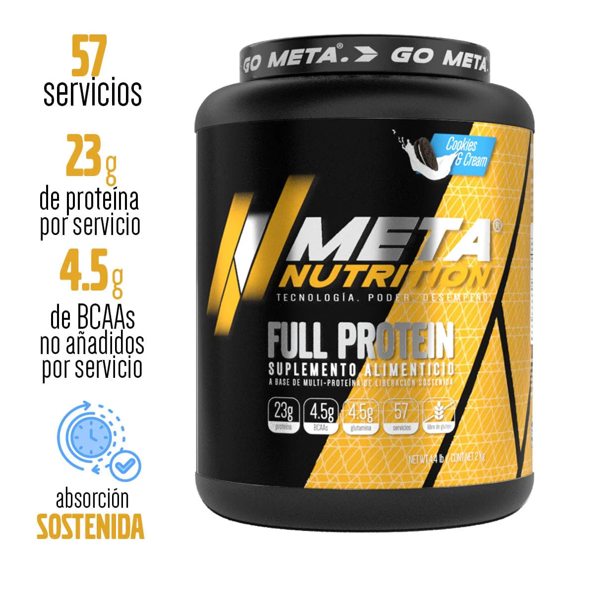 Meta Nutrition Full Protein 4.4 Lbs