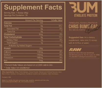 Raw Nutrition Bum Itholate 5 Lbs