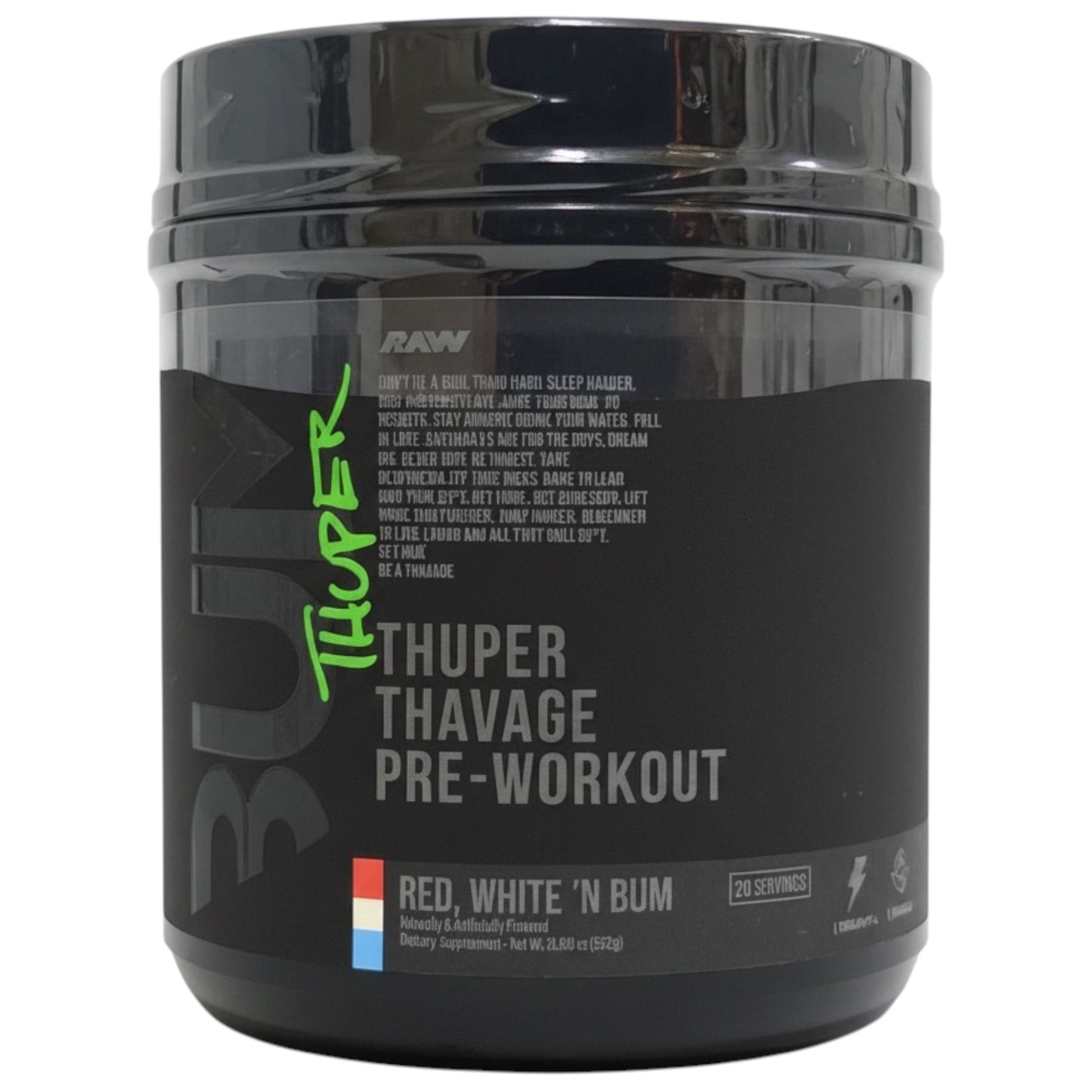 Raw Nutrition Bum Thuper Thavage 20 Servicios