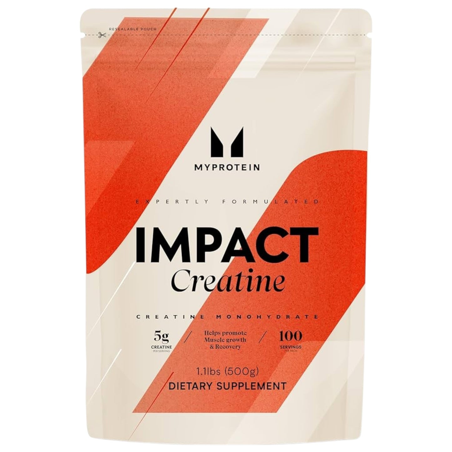 MyProtein Impact Creatine Monohydrate 500 Gramos 100 Servicios