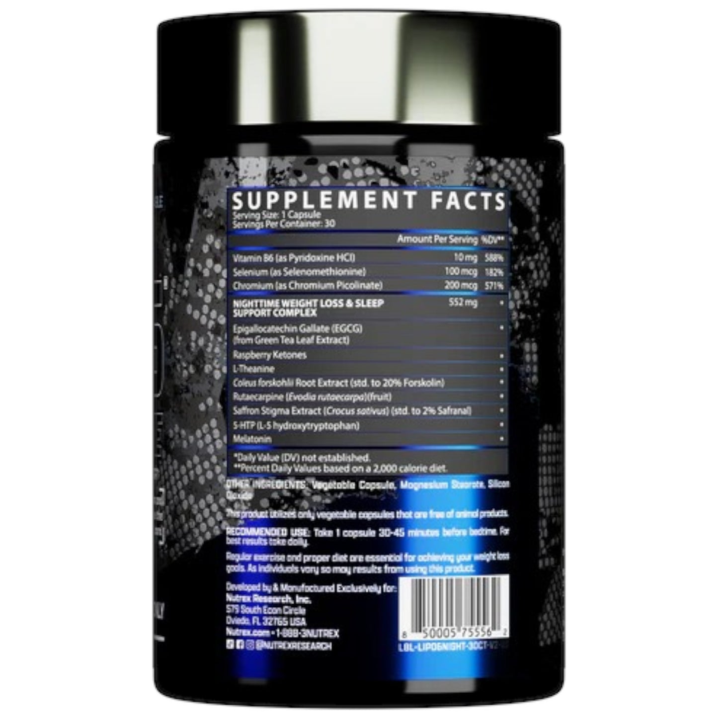 Nutrex Lipo6 Nighttime 30 Capsulas