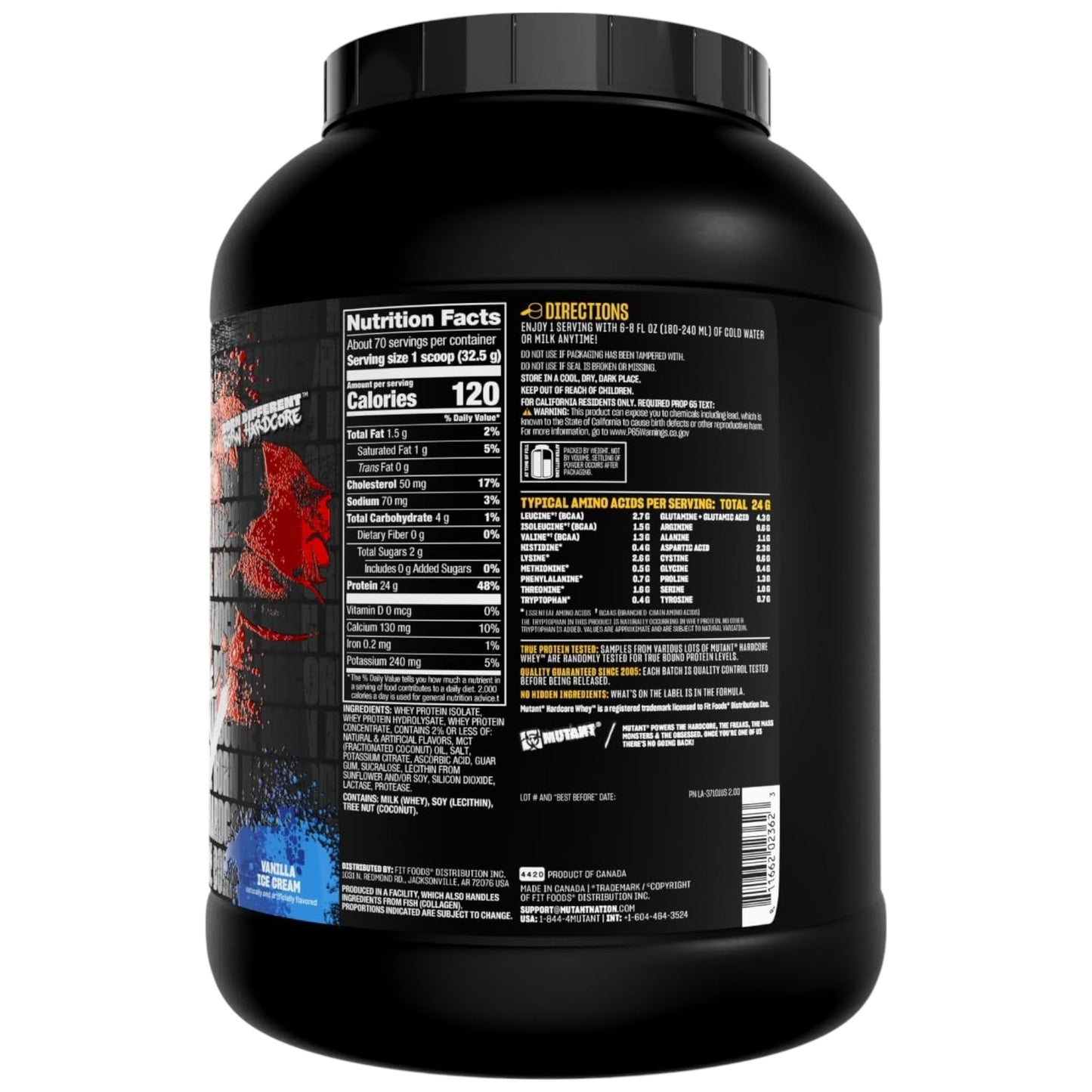 Mutant Hardcore Whey 5 Lbs