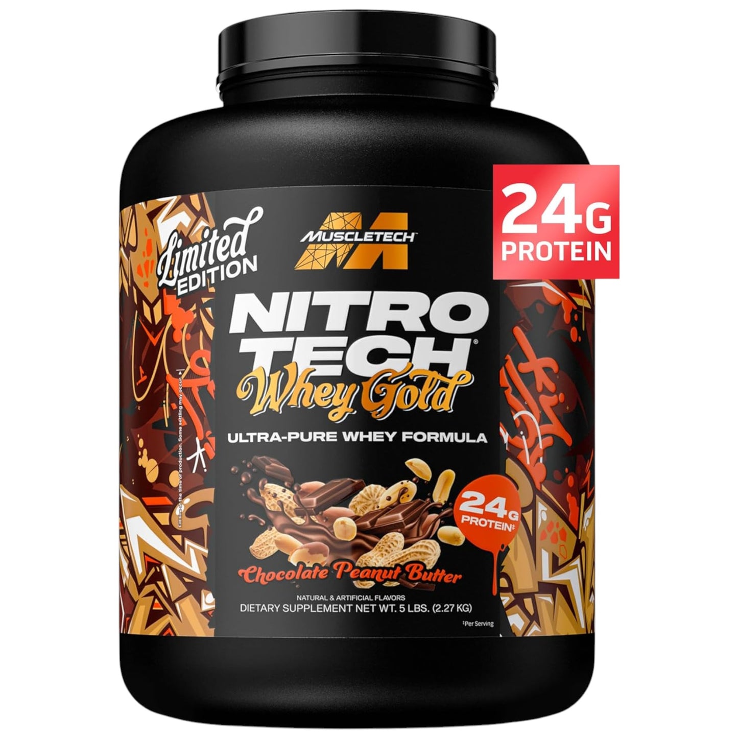 Muscletech Nitro Tech 100% Whey Gold 5 Lbs