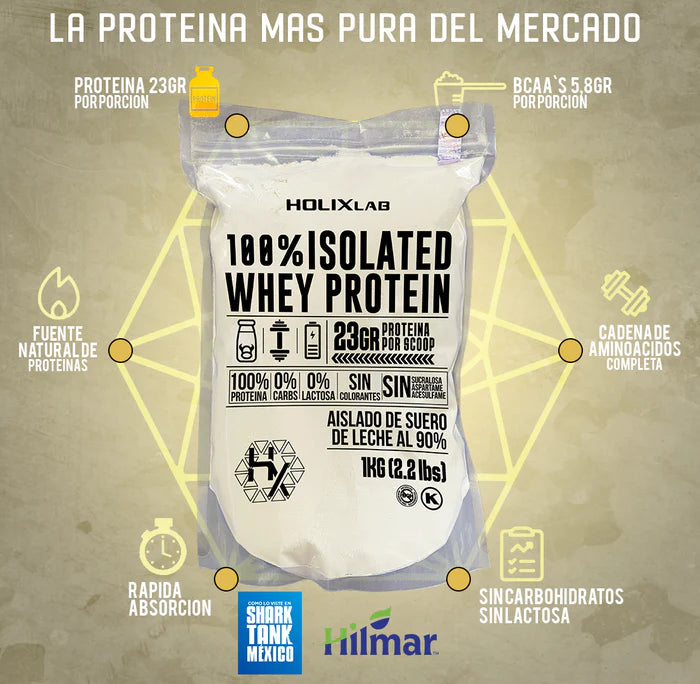 Holix Lab 100% Isolated Whey Protein 1 Kg