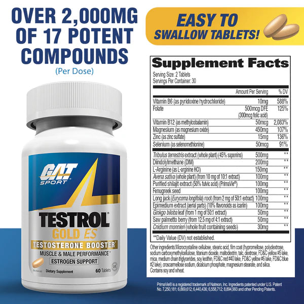 Gat Sport Testrol Gold 60 Tabletas