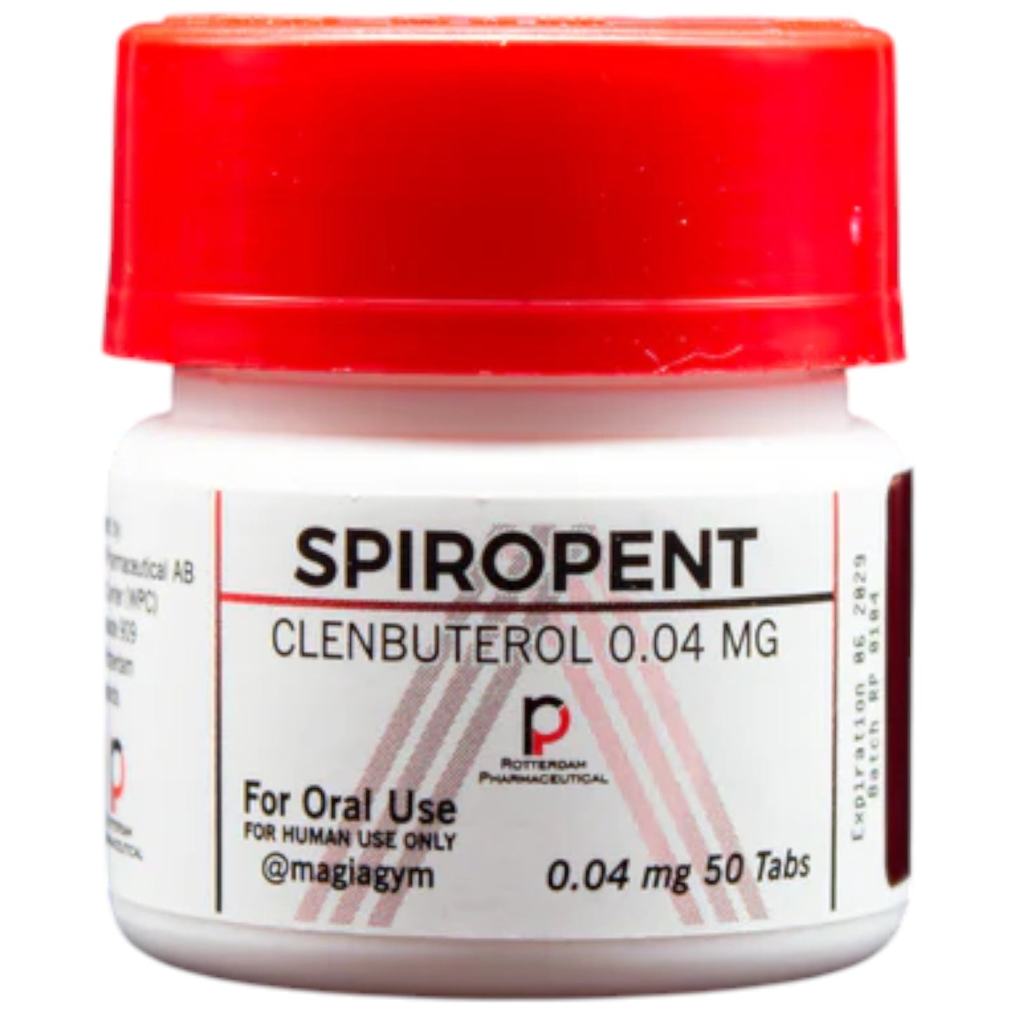 Rotterdam Spiropent (Clembuterol) 0.04 Mg 50 Tabletas