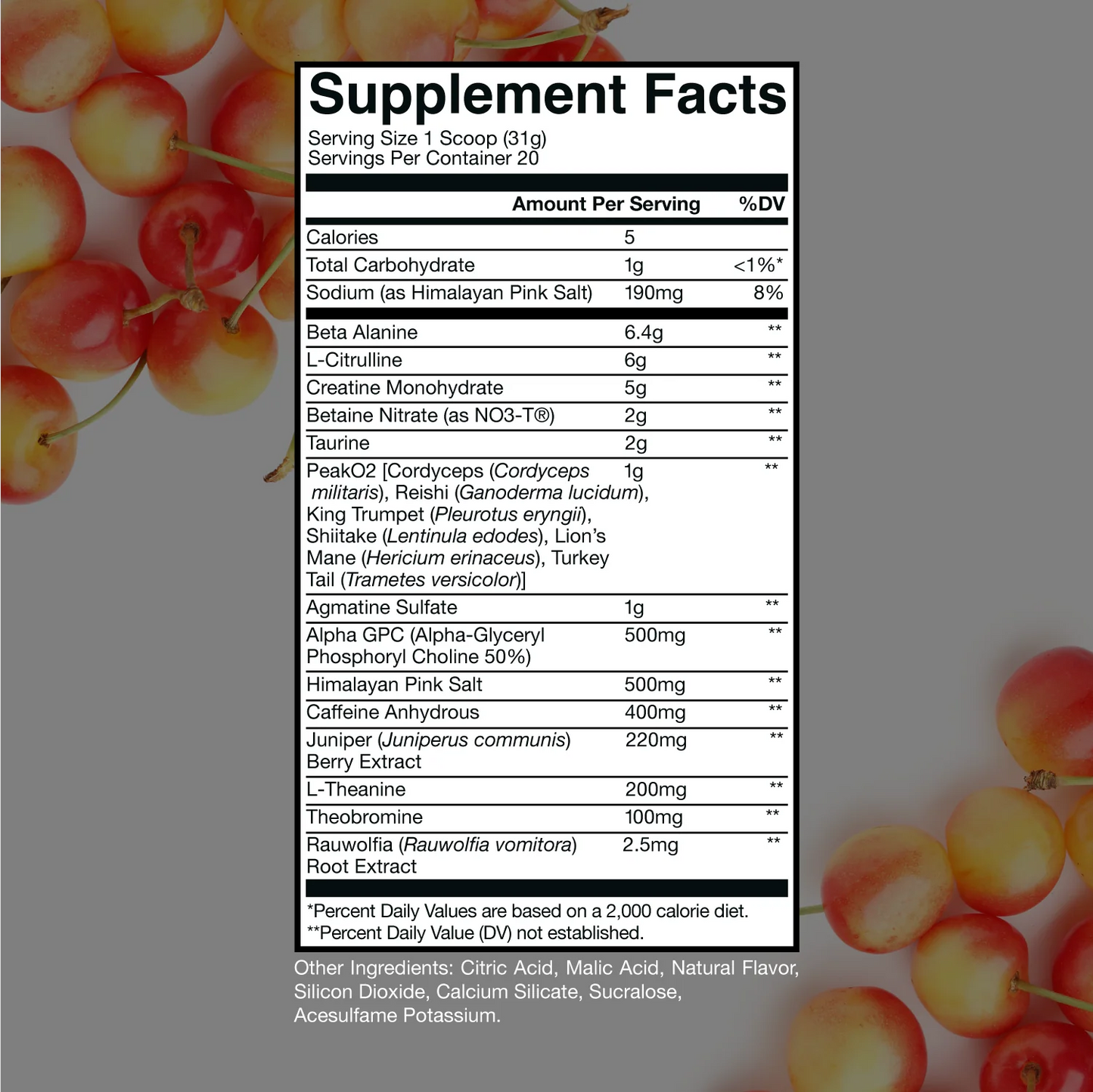 Raw Nutrition Bum Thuper Thavage 20 Servicios
