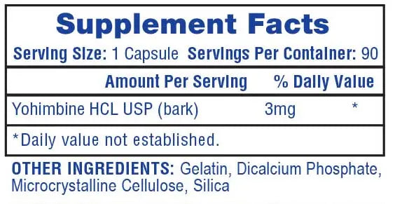 Htp Yohimbine Hcl 90 Capsulas