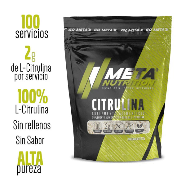 Meta Nutrition Citrulina 100 Servicios