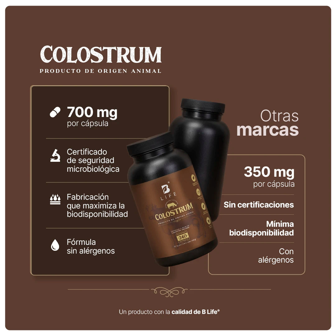 B Life Colostrum 240 Capsulas