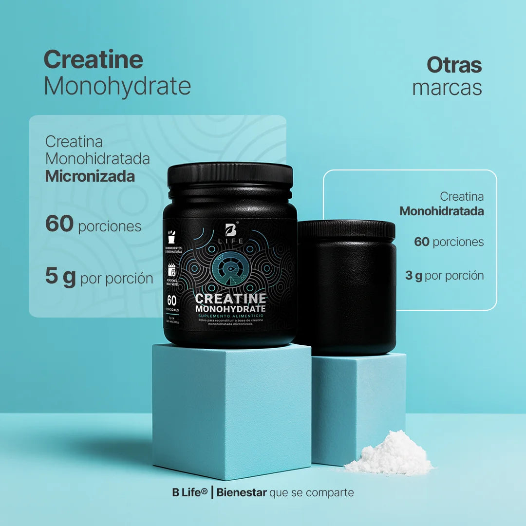 B Life Creatine Monohydrate 300 Gramos 60 Servicios