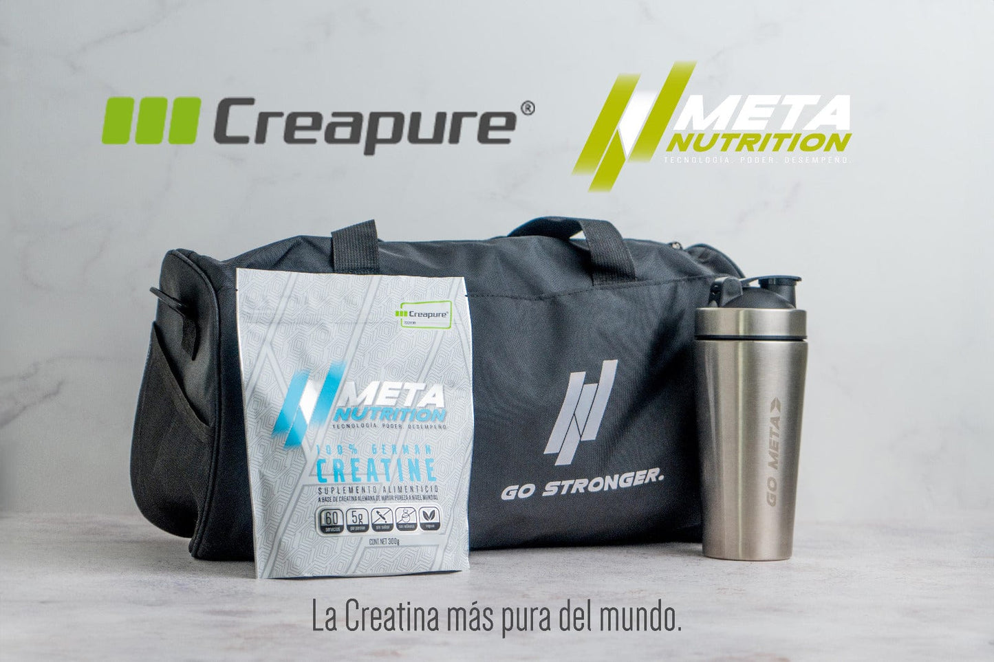 Meta Nutrition 100% German Creatine Creapure 300 Gramos 60 Servicios