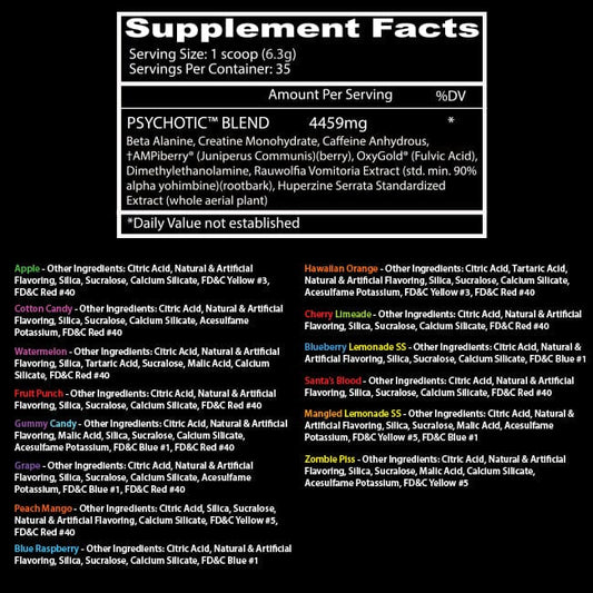 Insane Labz Psychotic Rojo 35 Servicios