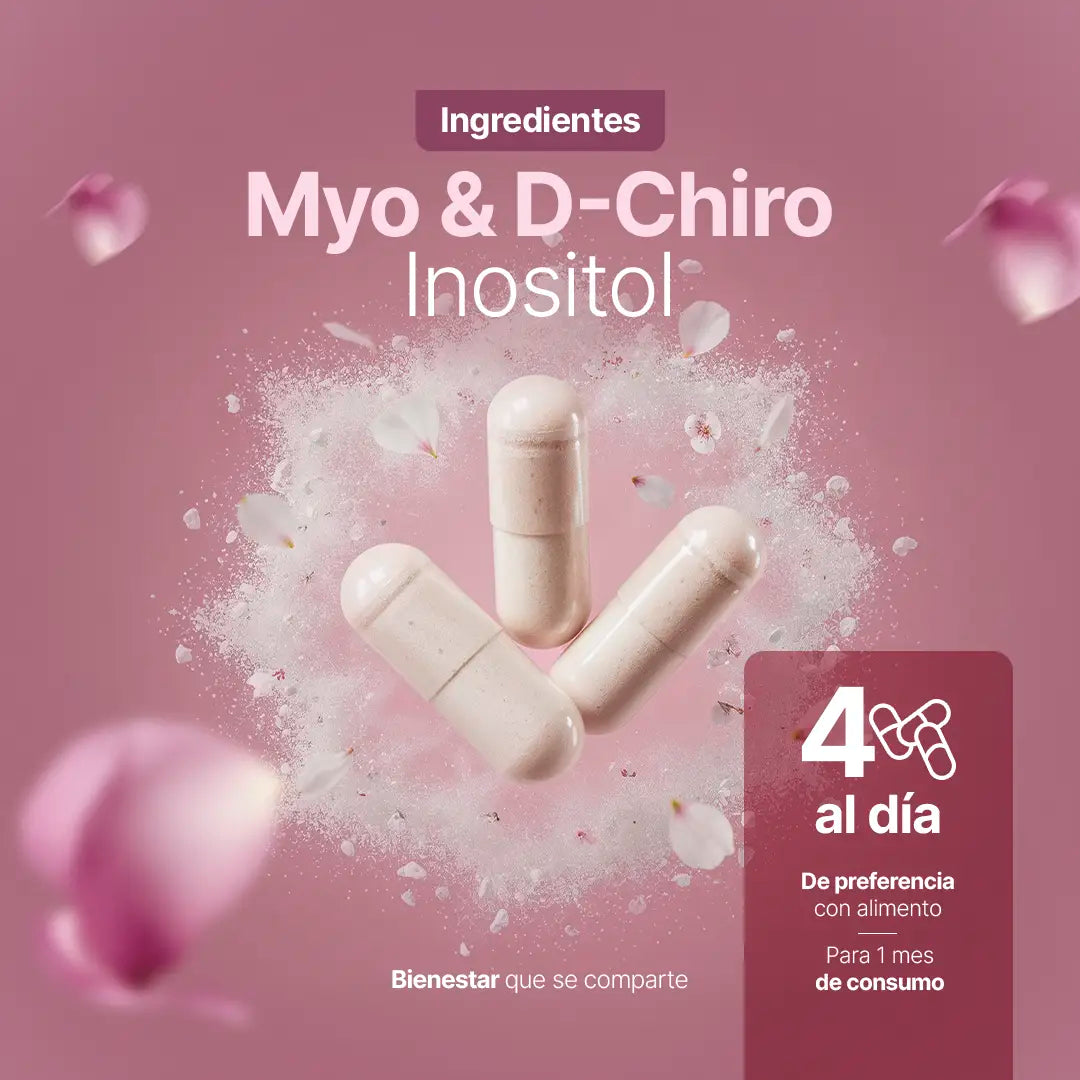 B Life Myo y D-Chiro Inositol Platinum Mezcla de Ratio 40:1 120 Capsulas